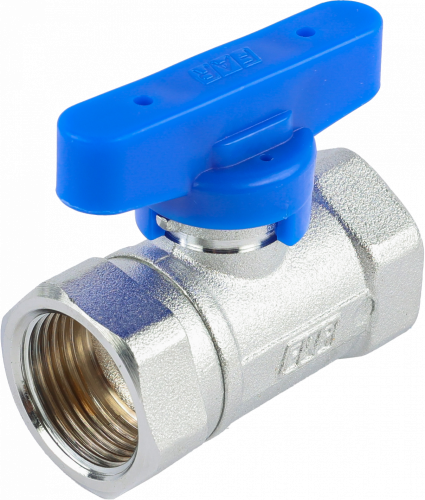 Кран шаровой FAR 3/4", ВР, син. бабочка, хром
